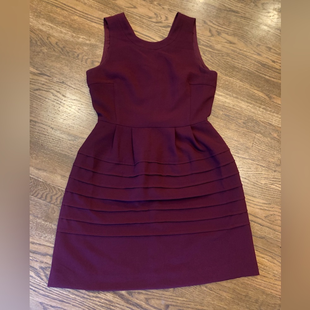 Madewell Burgundy Sleeveless Dress